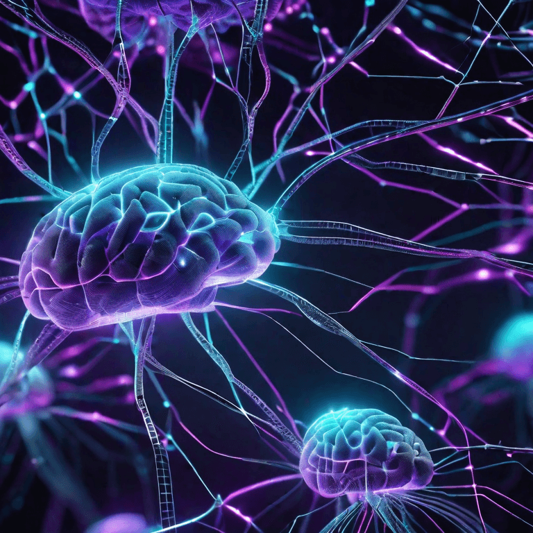 AI neural network brain visualization